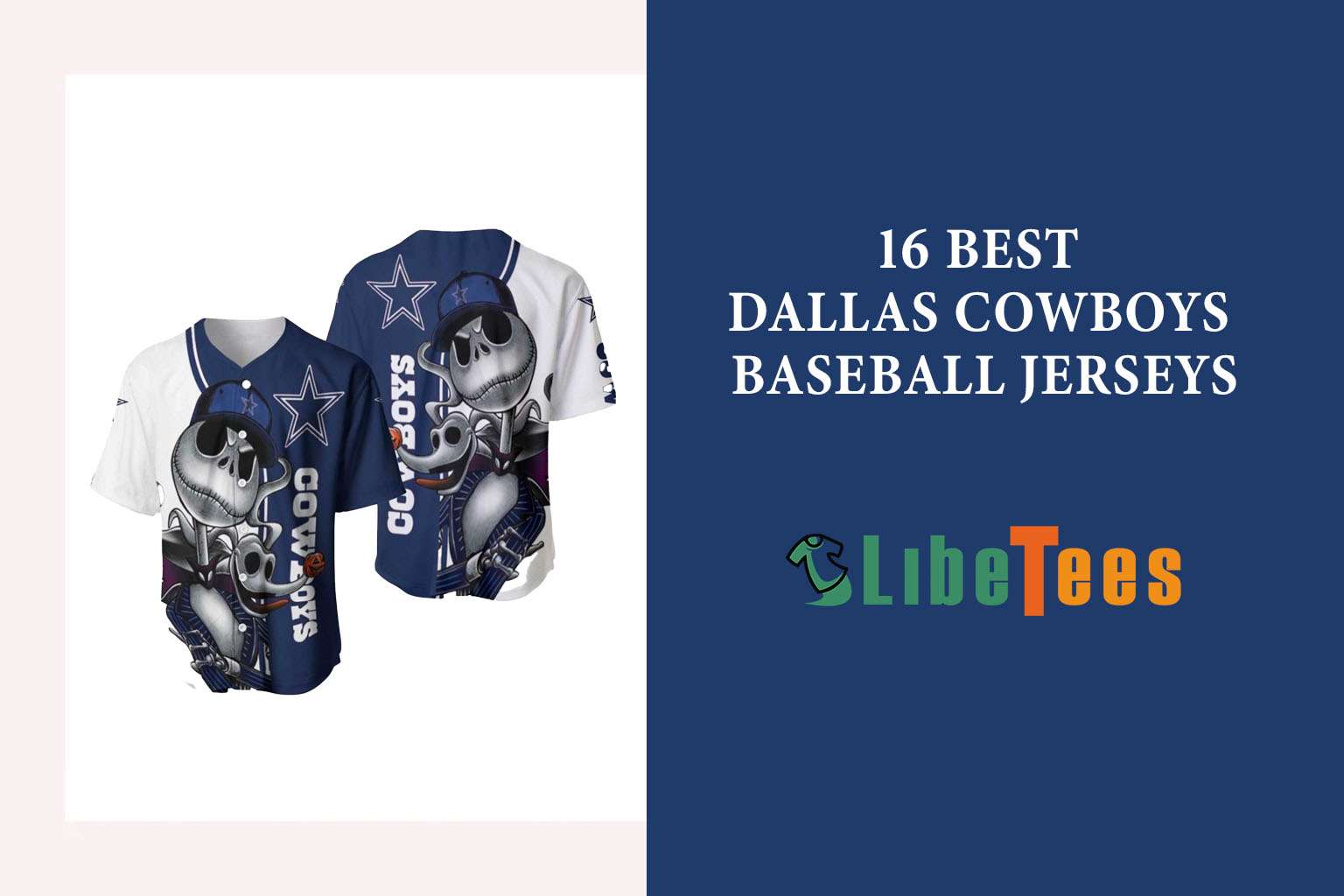 NFL Dallas Cowboys Baseball Jersey Jack Skellington And Zero Perfect Your  Team Pride In Laid Back Fashion in 2023